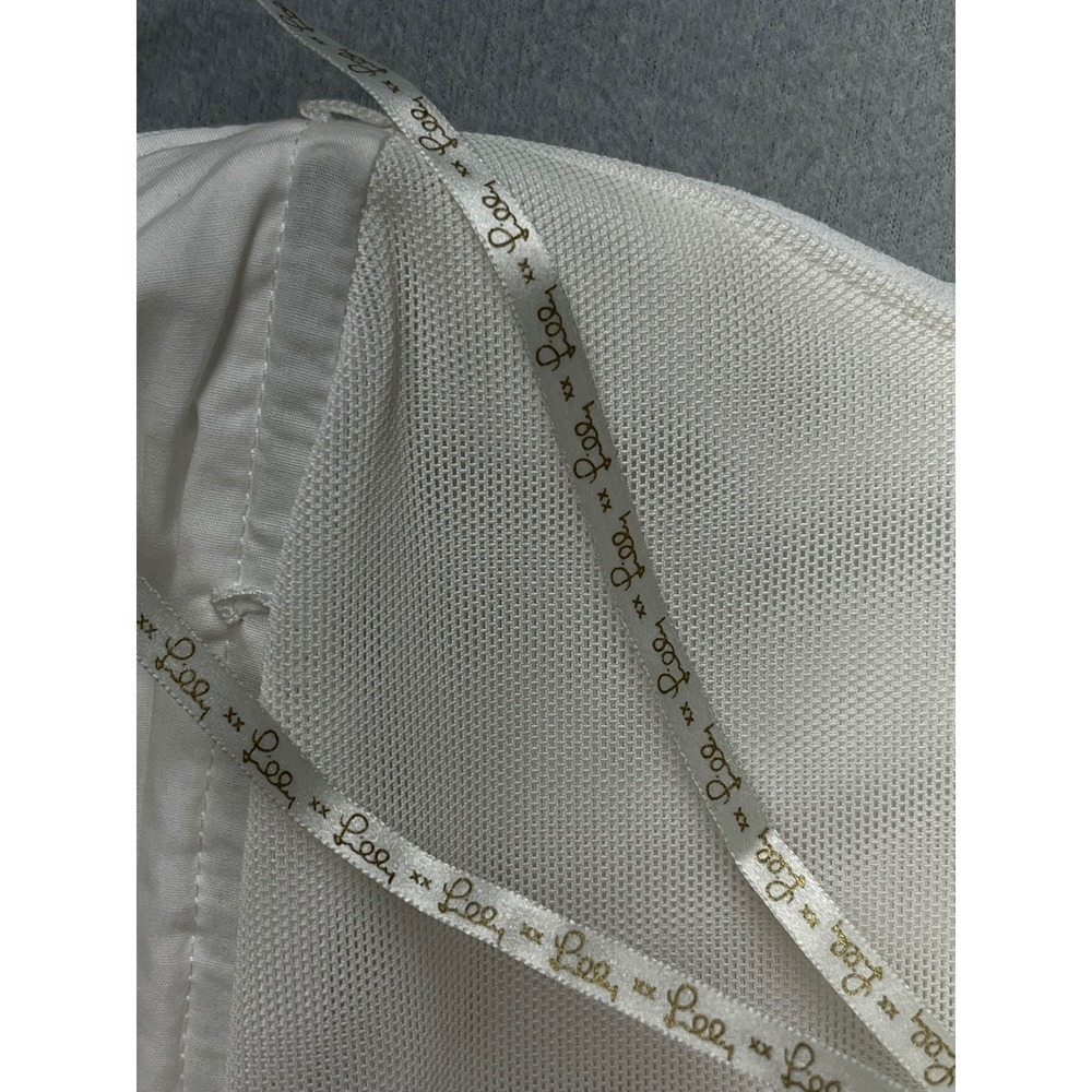 Lilly Pulitzer White Strapless Sweetheart Pleated Cocktail‎ Dress 012393 Size 6 - Picture 8 of 15